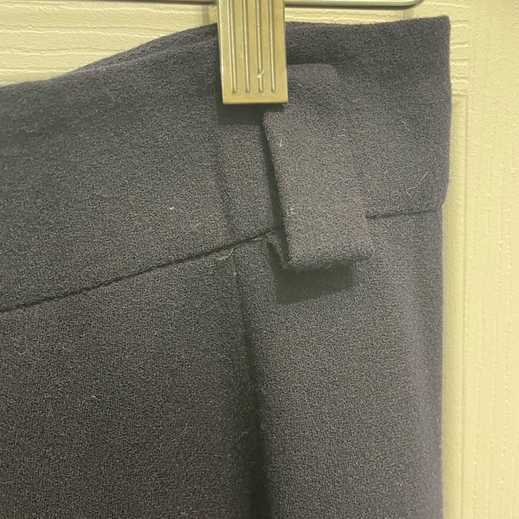 28-Vintage Lord & Taylor Maxi Wool Swing Skirt Dark Navy Blue Sz 6 Librarian - Picture 10 of 11